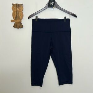 Lululemon Wunder Under Hi Rise 1/2 Tight Full On Luxtreme 17” Midnight Navy